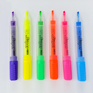 OEM Color Flat Oblique Tip <strong>Highlighter</strong> <strong>Marker</strong> Pen <strong>Highlighter</strong> Set Promotional <strong>Markers</strong> &amp; <strong>Highlighter</strong> Pen Set