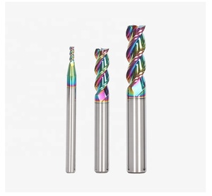 Colorful Coating End Milling <strong>Cutter</strong> With Wave Edge Capacity Speed-up Tungsten Steel for Aluminum - Product Image 2