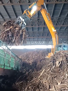 XUVOL Forestry 12 15T Excavator Attachment <strong>Timber</strong> Clamp Wood Grab Hydraulic Log Bunching Grapple 360&deg; Rotation Five Claw Grapple - Product Image 6