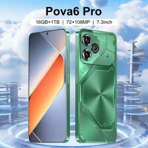 2025 yeni POVA6 Pro 5G küresel sürüm Smartphone 7.3 inç 16GB + 1TB Android 13 çift kart yüz oyun cep telefonu için kilidini - Product Image 2