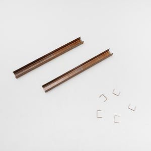 Divano legno color oro metallo industriale 14 serie fiocco 10mm 1408 1410 1412 1416 graffette di fissaggio - Product Image 6