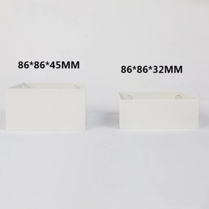 Indirim teklif bağlantı kutusu 86*86*32 İngiliz tarzı 3.5MM vida delikleri İngiliz tarzı 86 arka kutu soket Terminal kutusu - Product Image 5