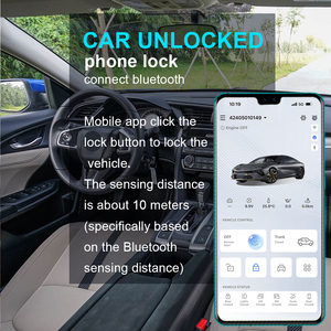 Ovi 9100 Phổ Điện Thoại Thông Minh Khởi Động Chìa Khóa Kỹ Thuật Số Thông Qua Ứng Dụng Di Động Báo Động Xe Hơi Chống Trộm Thụ Động Keyless Nhập Từ Xa Khởi Động Xe - Product Image 5
