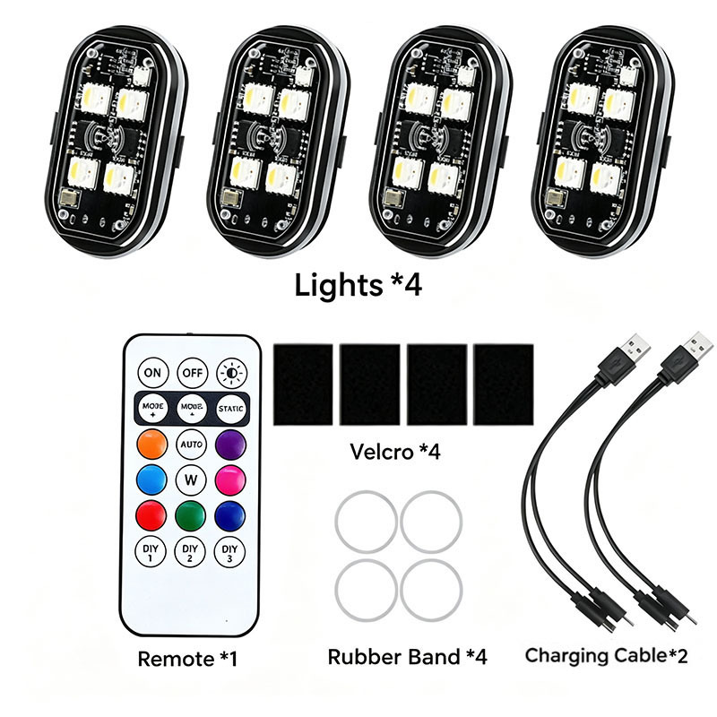 4 lamp 1 remote control (Bagged)