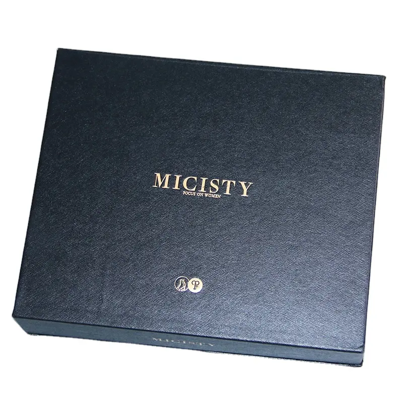 Kunden spezifische Wellpappe schachtel Hersteller Benutzer definiertes Logo und Größe Papier boxen Luxus Design Black Box für Kleidungs verpackungen