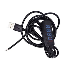USB 5V Switch 1.5M Cable Live Broadcast Light Controller Controller LED a tre colori a 4 pulsanti - Product Image 3