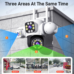 12MP Wifi Security <strong>Camera</strong> 3 Screens Outdoor Waterproof Two-Way Audio Color Night Vision AI Auto Tracking Yoosee Home CCTV PTZ - Product Image 3