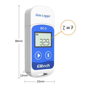 Elitech-Registrador de datos de temperatura USB de alta precisión para el transporte de cadena de frío, múltiples USB hechos de plástico, personalización OEM - Product Image 5