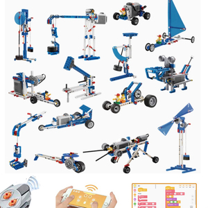 437pcs 9686 STEM <strong>Technical</strong> Parts Technology App <strong>Program</strong> RC Educational Student Building Blocks Compatible Legoeds Wedo Brick Toy - Product Image 3