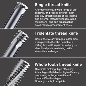 เครื่องตัดกัดเกลียว M1.2 M1.4 M1.6 M2.5 M3 M4 M5 M6 M8สำหรับเหล็กกล้าไร้สนิมแข็ง - Product Image 2