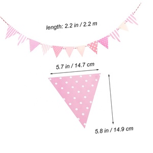 Irthday-pañal olorful, papel de riangle - Product Image 4