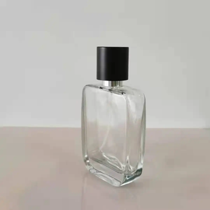 新款50毫升透明扁平方形香水玻璃瓶可再装香水化妆品空瓶 - Product Image 3