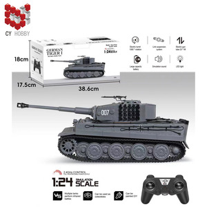 2.4G 1:24 RC değişken hız uzaktan kumandalı Tank uzaktan kumanda oyuncaklar çocuk oyuncakları - Product Image 4
