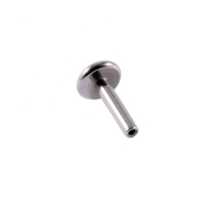 G23 <strong>Titanium</strong> 20/<strong>18</strong>/16G Threadless Labret Bar Parts Push in Lip Piercing Post Shaft Replacement Accessory Wholesale - Product Image 5