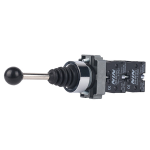 22mm XB2-PA14 XB2-PA24 2NO 2NC 4 pozisyon çapraz basmalı düğme anahtarı Joystick anahtarı kilitleme kendinden kilitlemeli kolu ile - Product Image 1