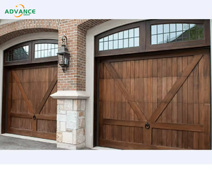 Advance Factory Direct Remote-control Custom Solid Wood Garage Doors Free <strong>3D</strong> <strong>Design</strong> <strong>Rendering</strong> Service - Product Image 1