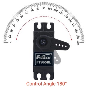 43KG 53KG 60KG Brushless Programmable Servo FT965BL for <strong>RC</strong> 1/5 1/10 1/8 Car Axial SCX10 <strong>RC</strong> Car - Product Image 2