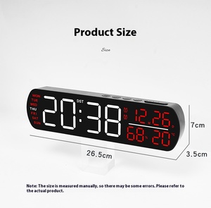 Цифровые настенные часы с большим дисплеем - Product Image 6