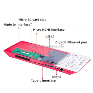 <strong>Raspberry</strong> <strong>Pi</strong> 400 Complete Kit 64 Bit Quad Core Processor Dual-display Output 4K Video Playback US <strong>Keyboard</strong> Personal Computer Kit