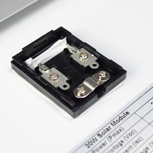 Solarparts高效18v单声道太阳能电池板20w白色背板玻璃前盖 - Product Image 4