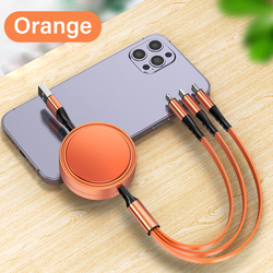 Câble USB 3 en 1 orange