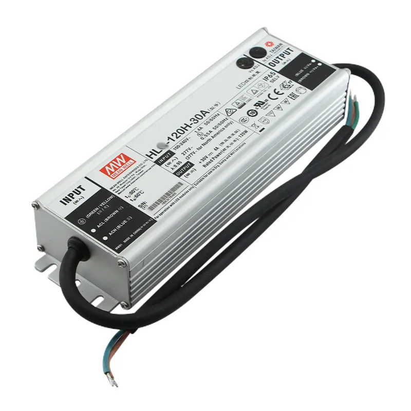 Meanwell LED Driver Price List 120W 30V 4A LED Driver With Metal Case IP67 HL-120H-30