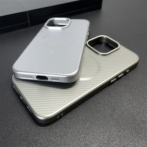 Apple 12 için 16 Pro Max mat Fiber desen manyetik cilt hissediyorum darbeye telefon kılıfı koruyucu kapak - Product Image 5