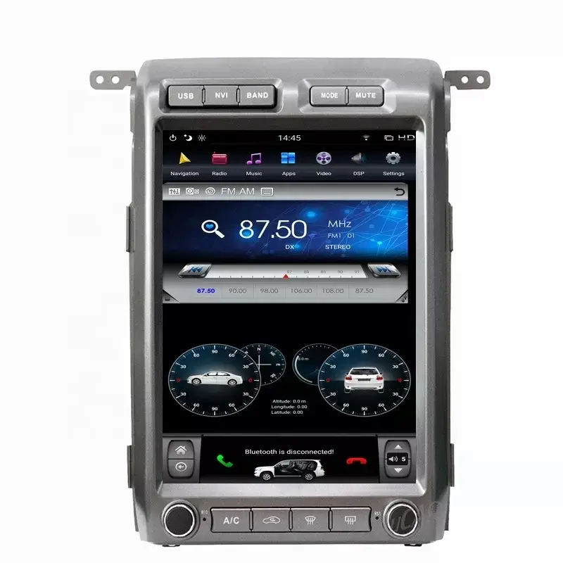 Máy Nghe Nhạc Đa Phương Tiện Màn Hình Đứng Cho Xe Hơi Điều Hướng GPS Cho Ford F150 2009-2014 Có CarPlay + DSP