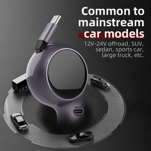 60W Super Fast Multi-Function Car Charger Telescopic Type-C Wall Charger 30W PD <strong>Output</strong> Quick Charging <strong>CCS</strong> Connection Phone - Product Image 6