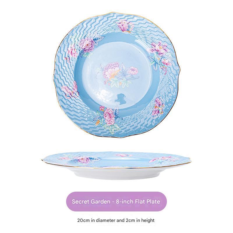 Assiette plate de 8 pouces