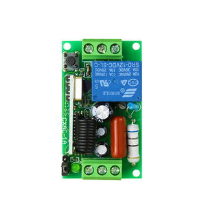 1CH Universal Wireless-Fernbedienung mit 2 Tasten RF-Empfänger für fern gesteuerte Garagentor verriegelung Elektrischer Tor öffner