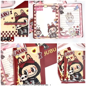 <strong>New</strong> Cute Cartoon A5 Notebook with Hard Cover Graffiti Rab Cloth Pages for Students and Journal <strong>Writing</strong> - Product Image 2