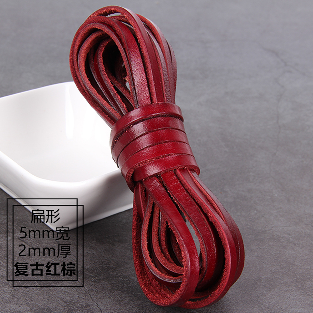 Flat shape, 5mm wide and 2mm thick
