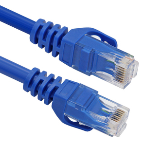 VCOM CCA Ethernet UTP Cat 6 LAN RJ45 yama kablosu 23AWG mavi PVC Ethernet kablosu ağ için Cat6 RJ45 yama kablosu - Product Image 2