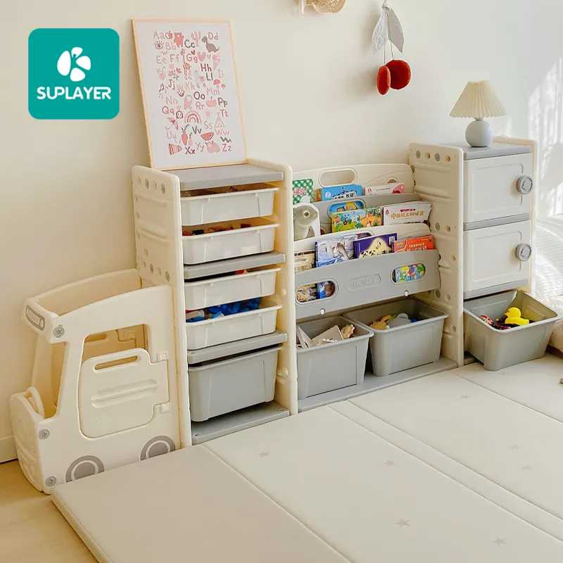 Armarios de plástico para niños, juegos de muebles para niños, caja de almacenamiento de ropa para adolescentes, organizador para dormitorio de bebé, estante de libros para guardería