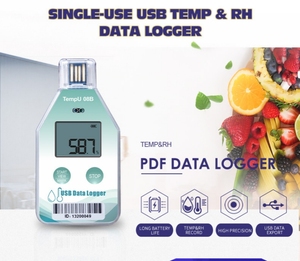 LINO PDF registrador de humedad y temperatura desechable USB registrador de datos de humedad y temperatura de un solo uso - Product Image 5