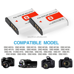 Sony W100 WX1 için NP-BG1 NP-FG1 1400mah pil DSC-H50 DSC-H55 DSC-H3 DSC-H7 DSC-H9 DH10 DH20 NP BG1 FG1 kamera piller - Product Image 5