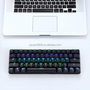 60コンピューターRGBバックライト付きメカニカルキーボード61キーtype-c赤軸ゲームデスクトップコンピューターに適したメカニカルキーボード - Product Image 3