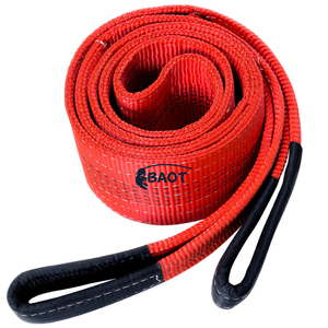 Baot 25FT 5T göz ve göz düz Web Polyester Sling WLL kaldırma kayışları birden fazla uzunluk ve liste içinde yükler - Product Image 1