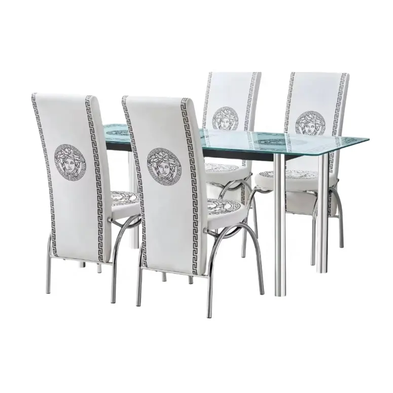 Conjunto moderno de 5 peças para sala de jantar inclui mesa de jantar e cadeiras