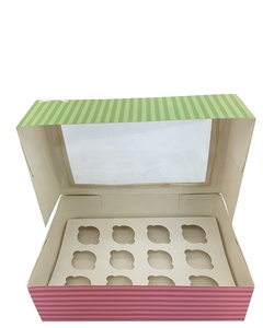 Weiße Macaron-Boxen mit Schiebe hülsen abdeckung Benutzer definierte Macaron-Boxen in Standard größe 12 mit gestanztem Fenster