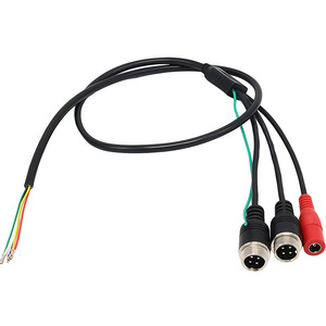 <strong>Customized</strong> Production of Aviation Public Head 2+DC Female+Lead Out Audio and Video Monitoring <strong>Control</strong> Cables - Product Image 4