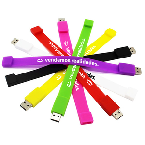 腕带七彩设计定制标志USB 2.0 3.0 u盘16gb笔拇指驱动器打火机形u盘 - Product Image 1