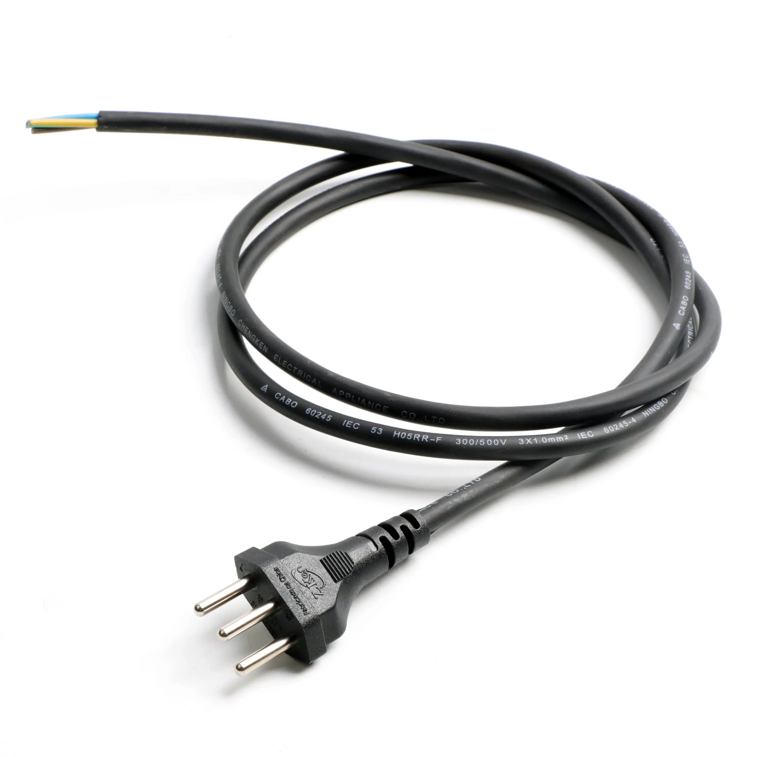 IEC C5 C6 C13 konektor Brasil 3 Pin kabel daya AC kabel daya untuk pengisi daya laptop kabel daya ac untuk pelurus rambut