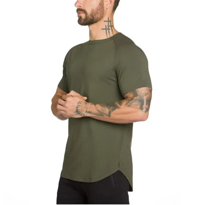 Casual Solid Herren Casual Shirts Gym T-Shirt Herren S Top T-Shirt New Fashion able Blank Sport Baumwolle gedruckt DOT Pattern