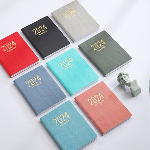 2024 A7 Mini Agenda portátil libro diario planificador semanal Cuadernos para hacer lista Bloc de notas en inglés con calendario - Product Image 3
