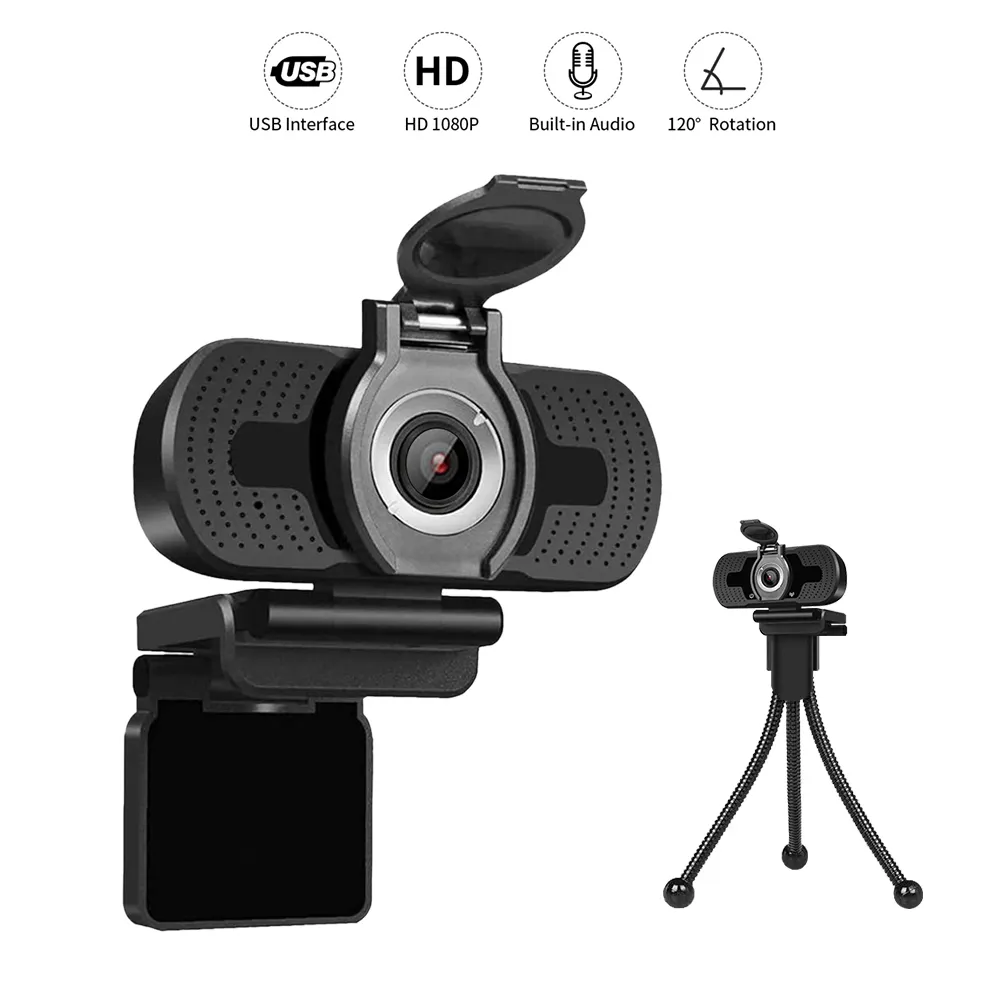 Loospeed – mini caméra de conférence web chinoise full 1080p hd usb, webcam pc avec microphone