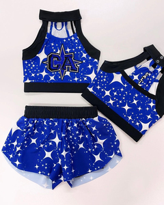 ชุดฝึกซ้อมผ้าสแปนเด็กซ์ AllStar สำหรับเด็กชุดฝึกซ้อมผ้าสแปนเด็กซ์สีชมพูพิมพ์ซับลิเมชันตามสั่ง - Product Image 5
