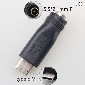 5.5x2.1mm/4.8*1.7mm kadın mikro USB tip C erkek 5 Pin DC priz 180 derece konnektör adaptörü dizüstü PC için - Product Image 3