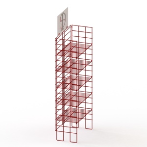 Faltbarer Boden Steh metall Leichte Draht regale Displayst änder Metall POP Regal Display Rack - Product Image 3